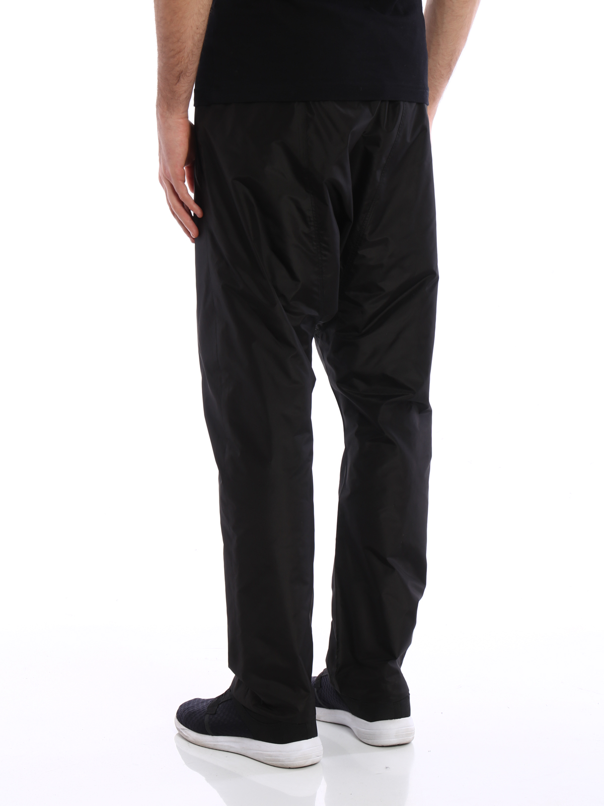 Rick Owens Silk drop crotch trousers - Black - Men|RR17S9380TS09